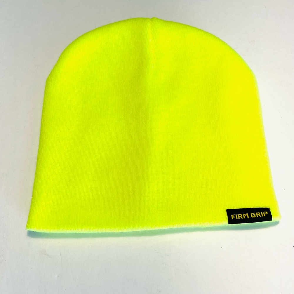NWOT: Firm Grip unisex beanie bright yellow